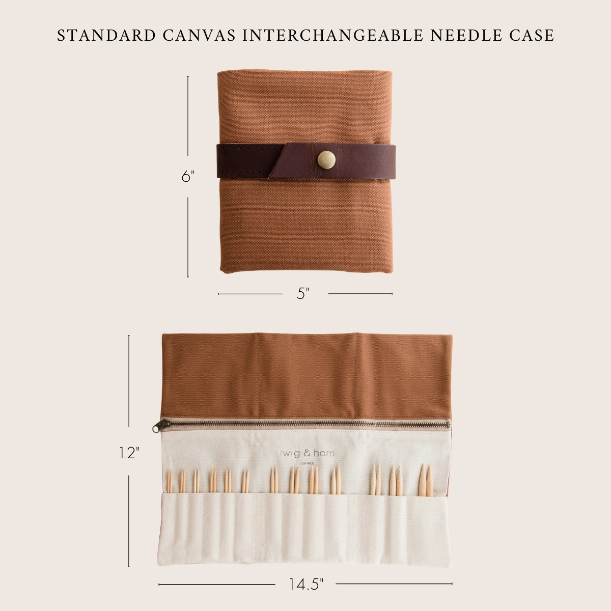 Twig & Horn Interchangeable Needle Case