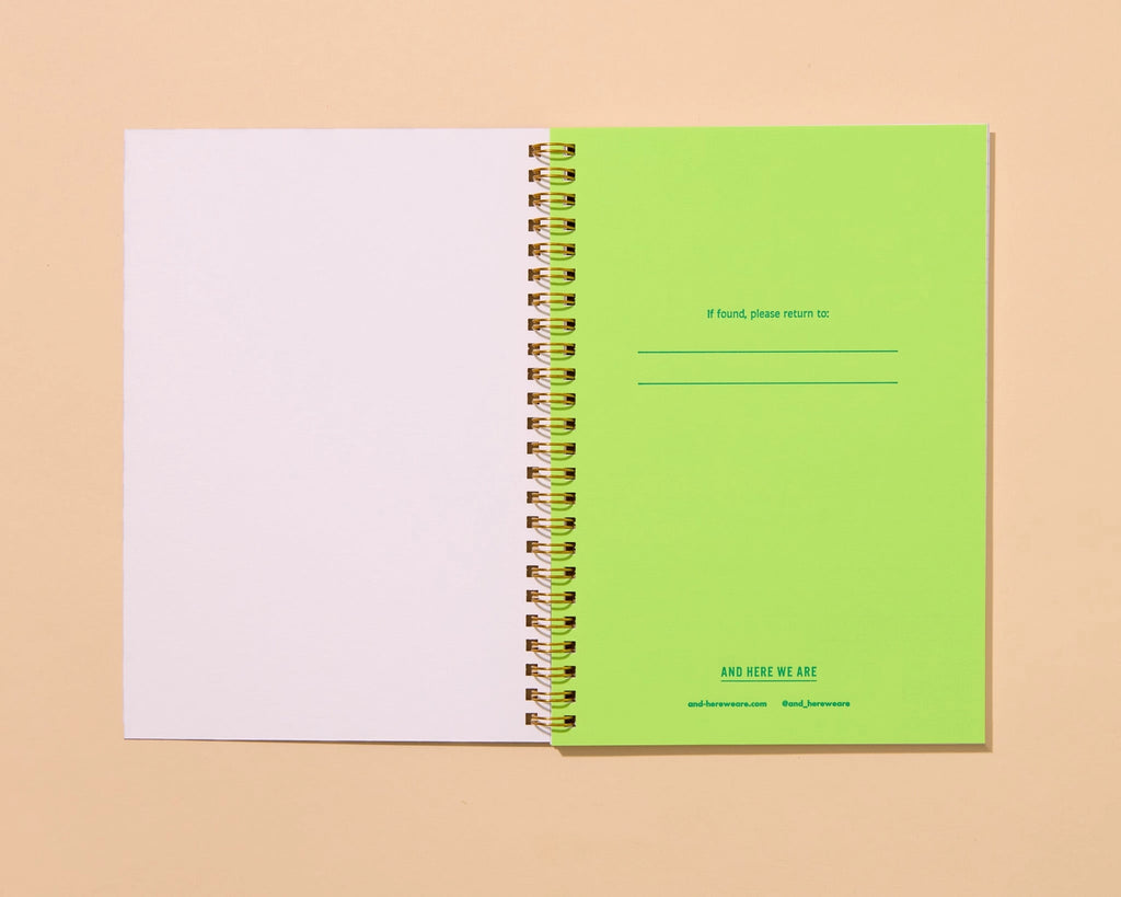 Letterpress Spiral Notebook - Autumn Quilt