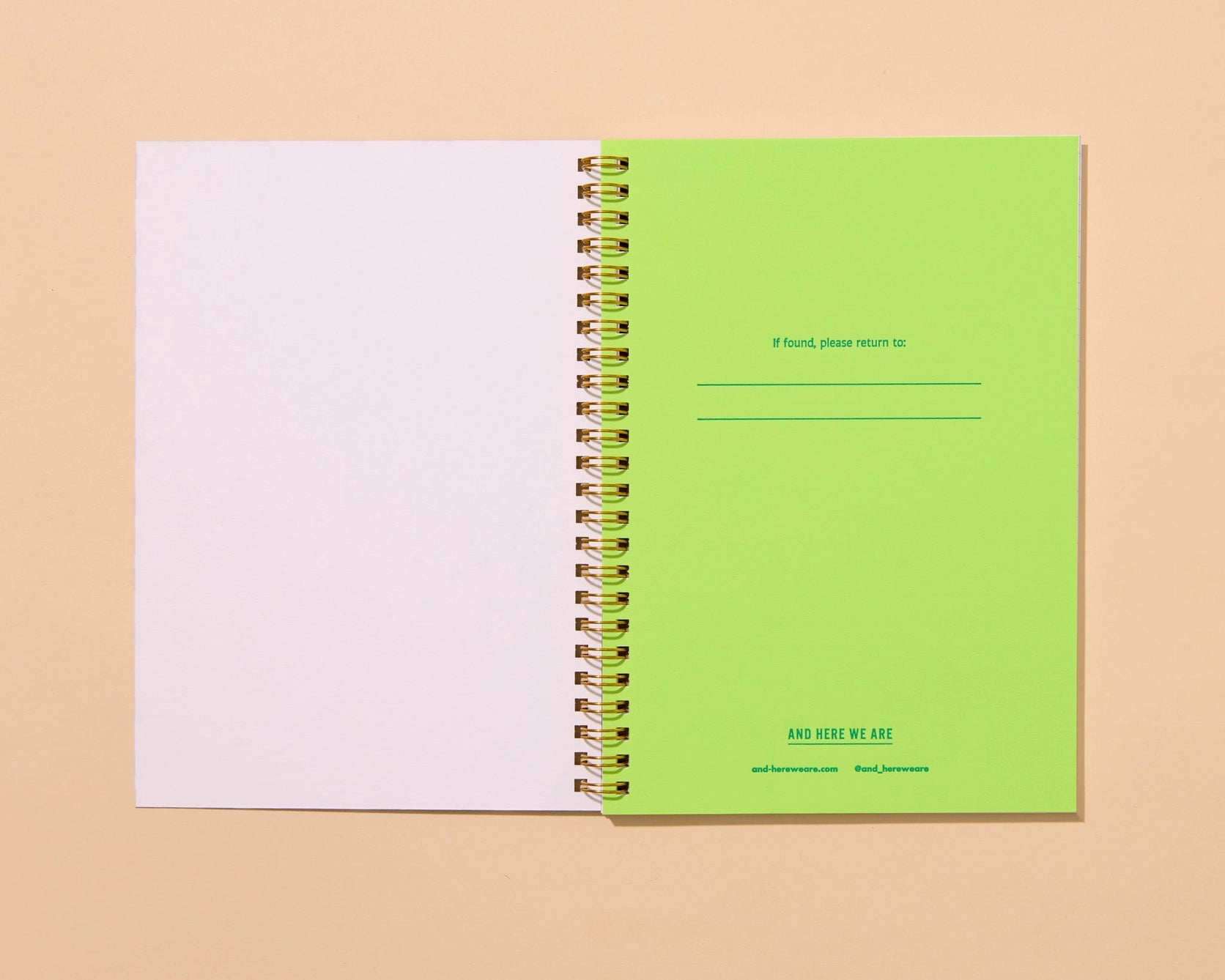Letterpress Spiral Notebook - Autumn Quilt