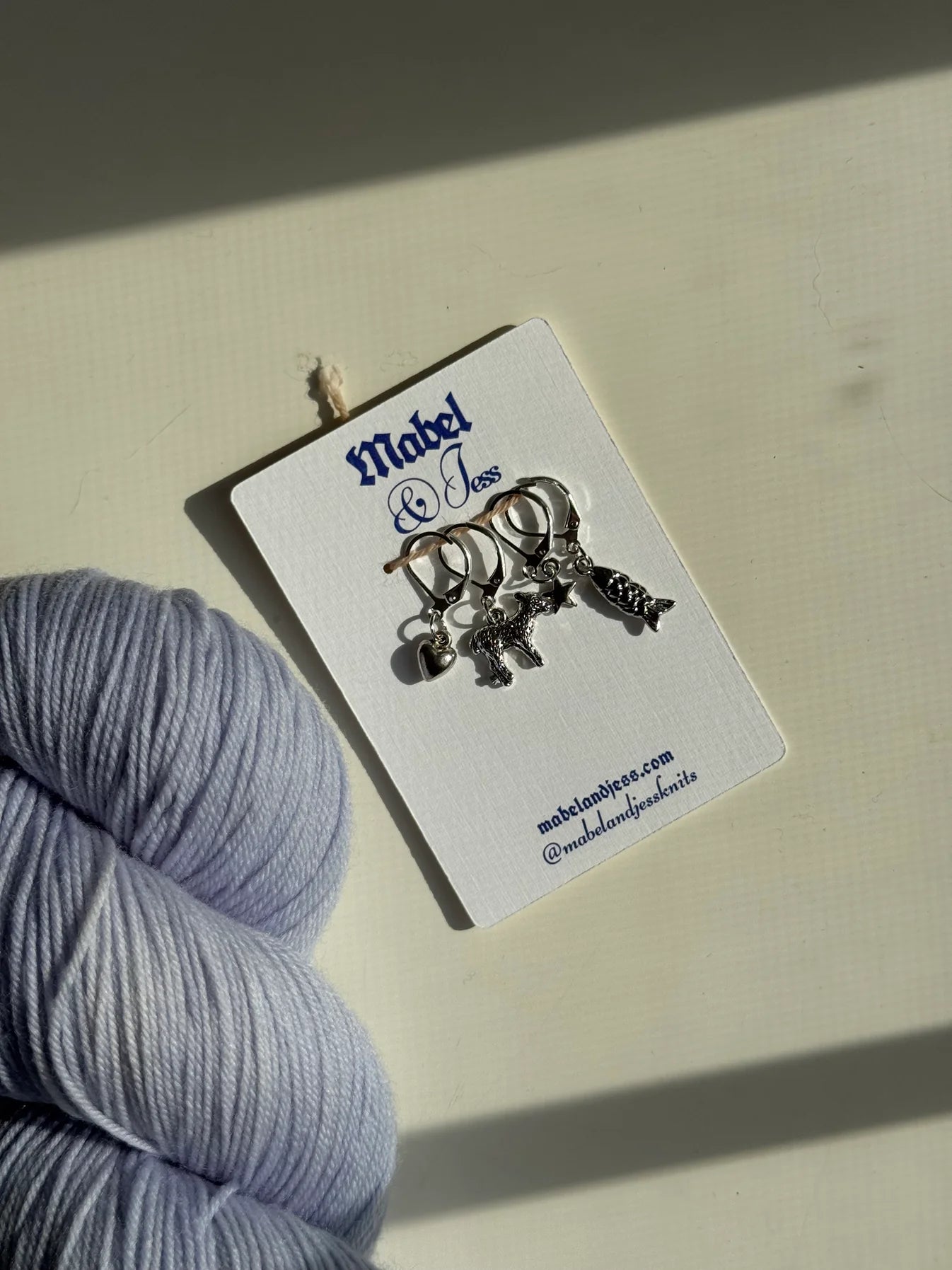 Silver things stitch marker set