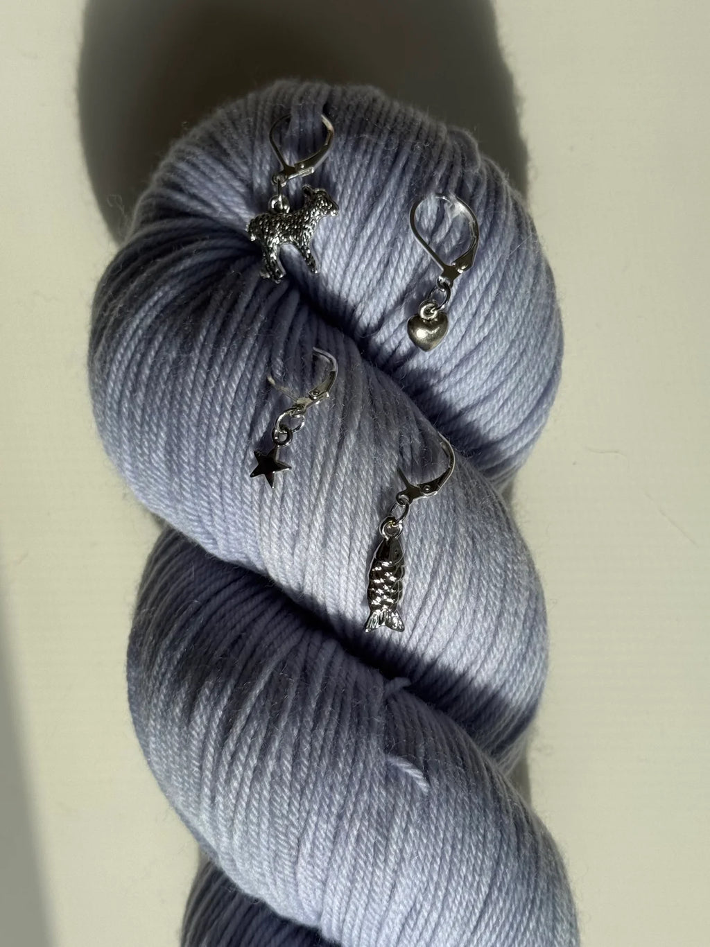 Silver things stitch marker set