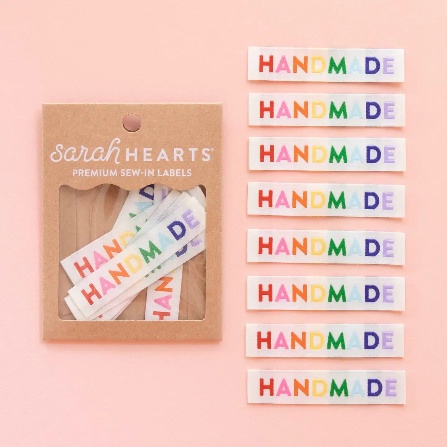 Handmade Woven Labels - Rainbow Colors