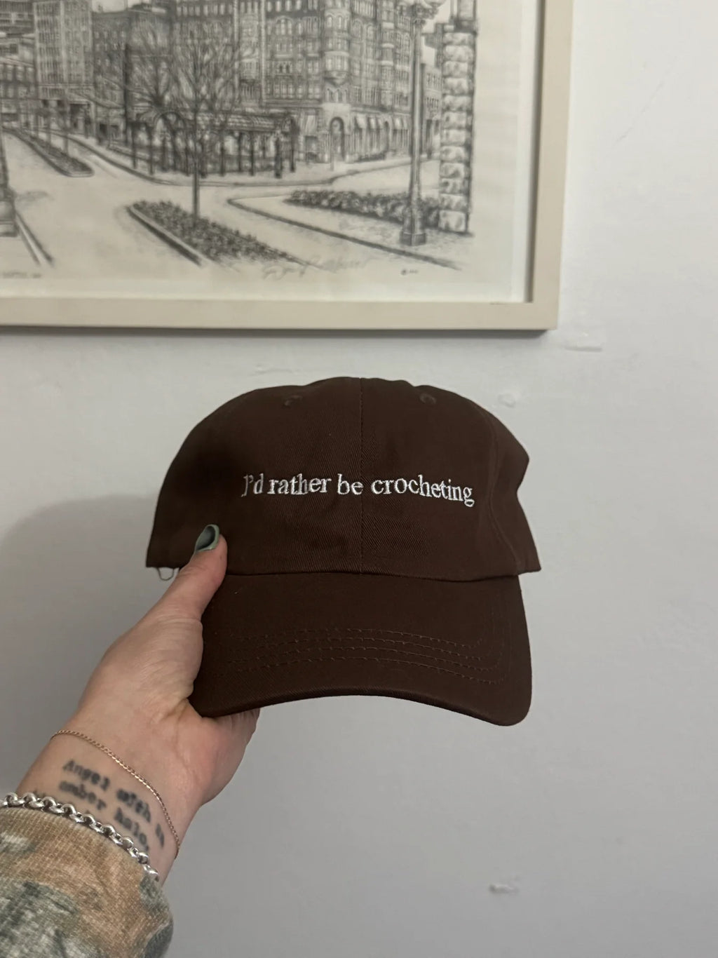 I'd Rather Be Crocheting Hat