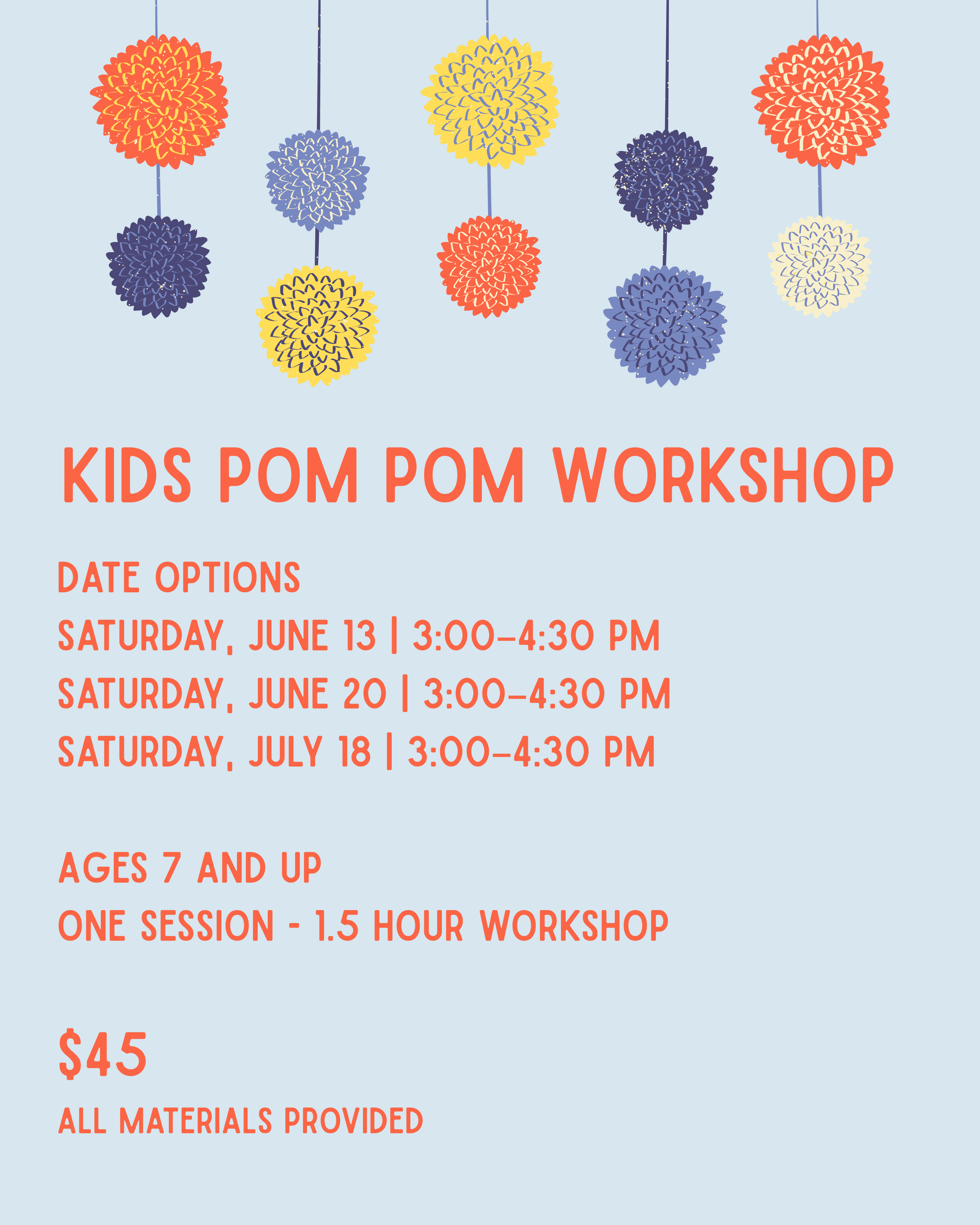 Kids Pom Pom Workshop