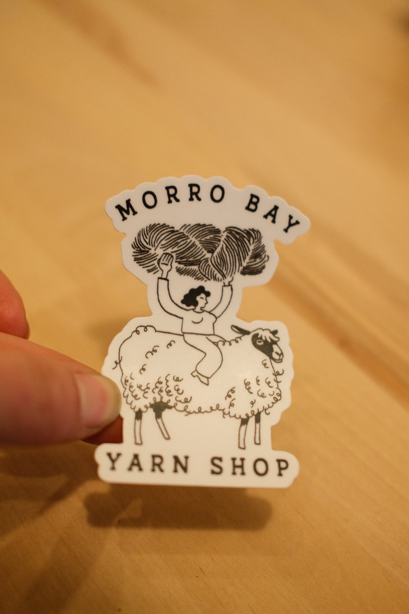 Morro Bay Yarn Shop Sticker Large