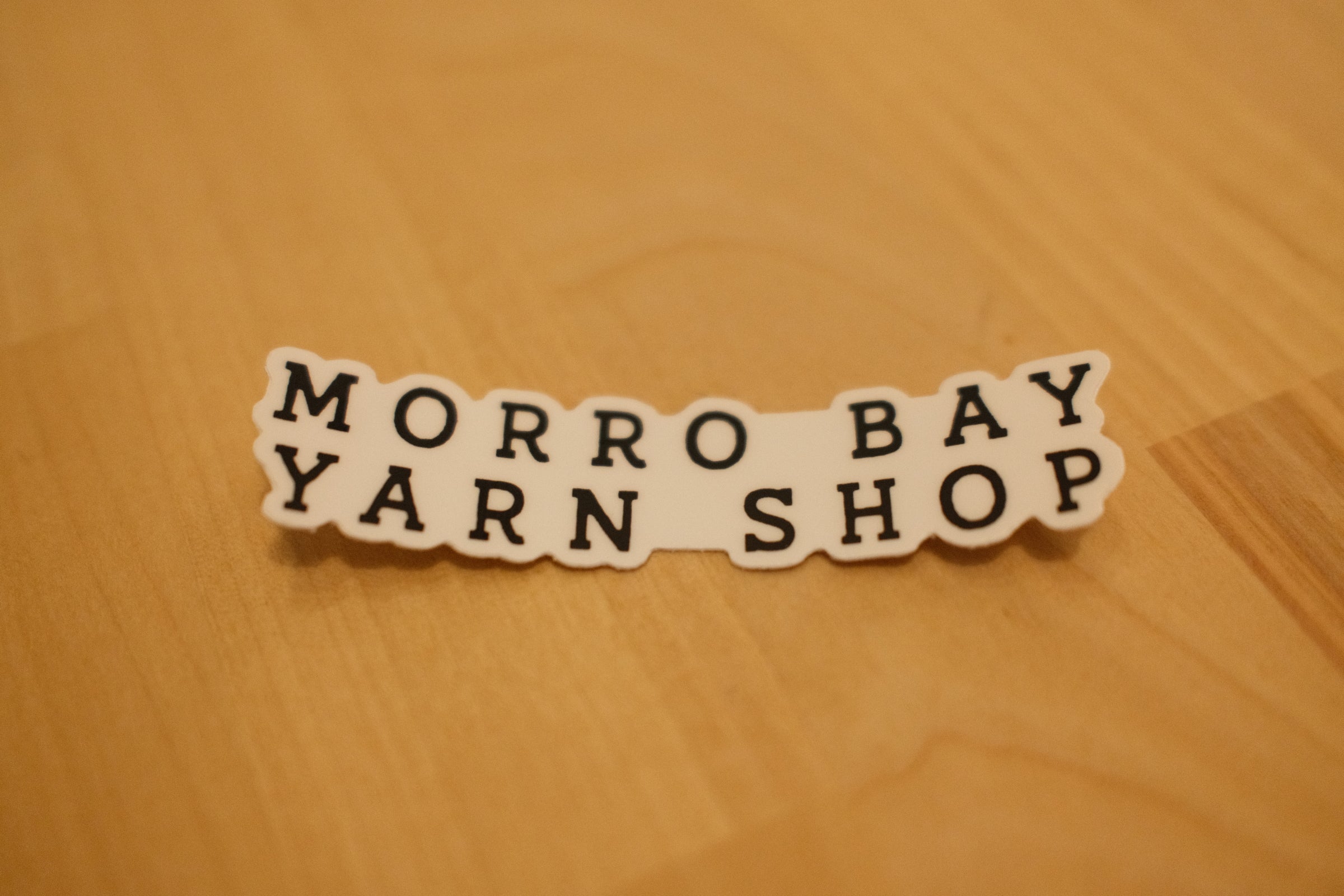 Morro Bay Yarn Shop Sticker Small