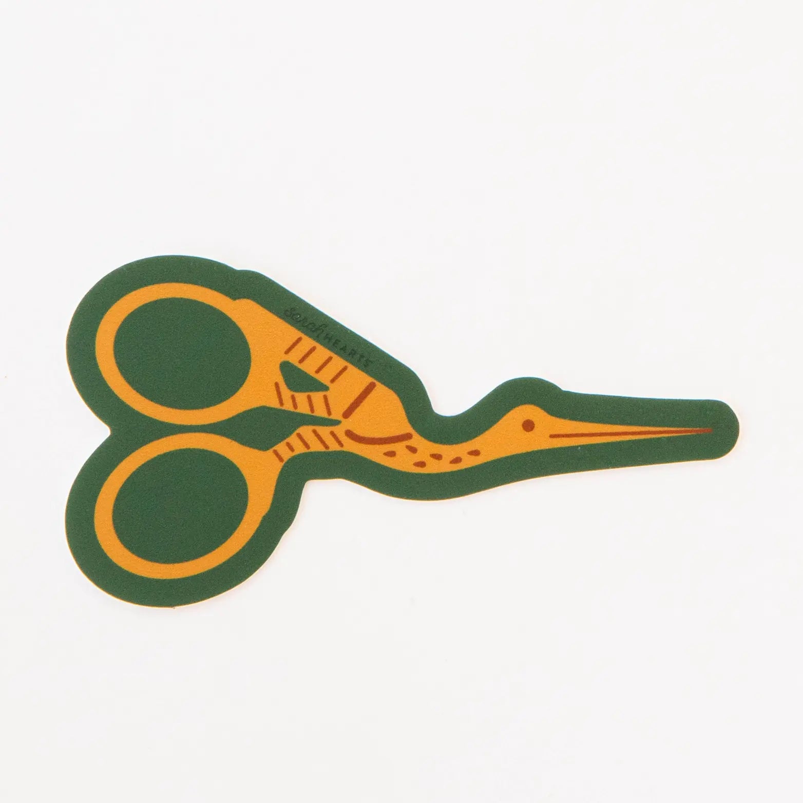 Stork Scissors Sticker