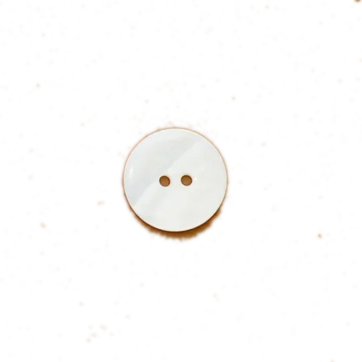 White River Shell Round Buttons - 18 mm