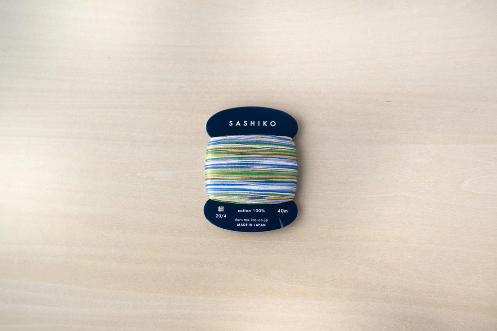 Sashiko Thread Card Multi-Color - Thin