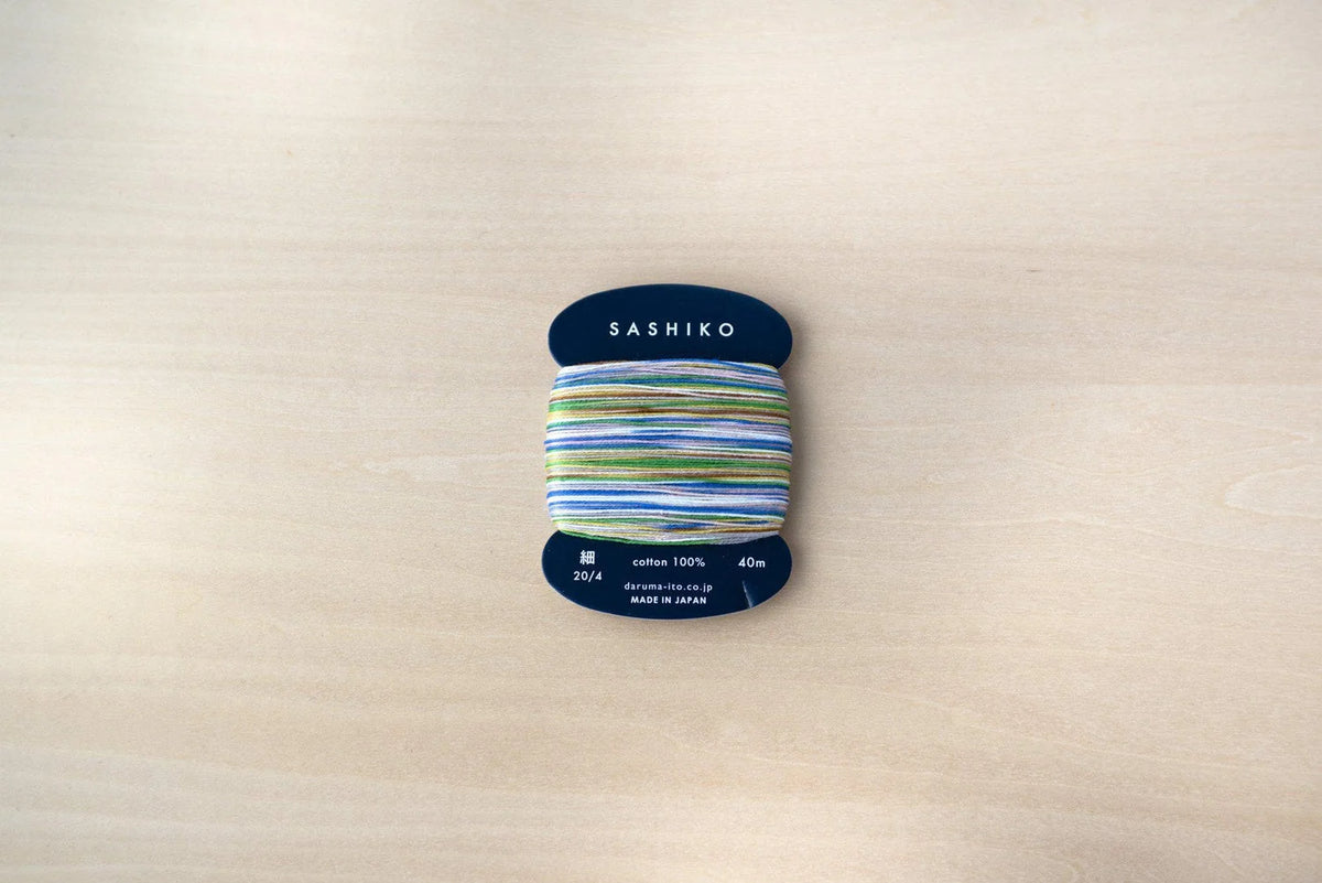 Sashiko Thread Card Multi-Color - Thin