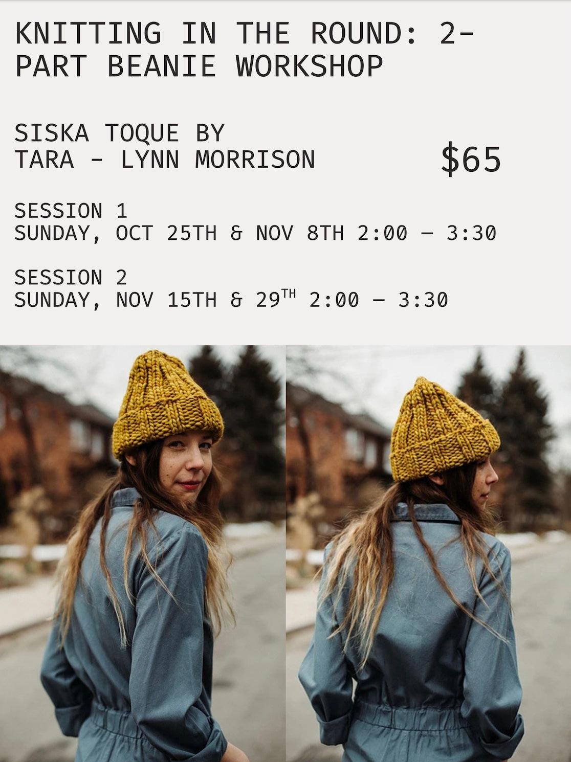 Learn to Knit in the Round: Beanie Workshop