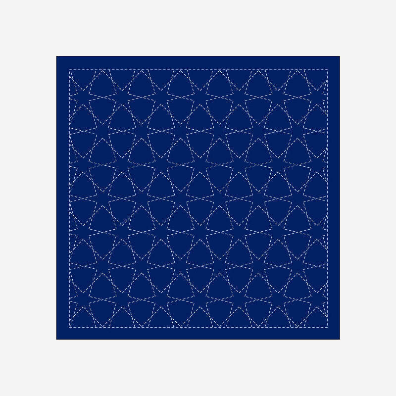 Sashiko Sampler - Navy Fabric